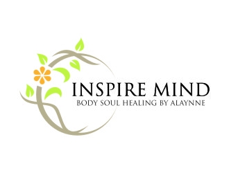 Inspire  Mind Body Soul   Healing by Alaynne logo design by jetzu