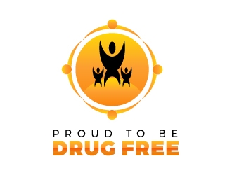 Proud To Be Drug Free logo design by Gelotine