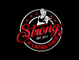 Strong As A Mother Fitness logo design by Benok