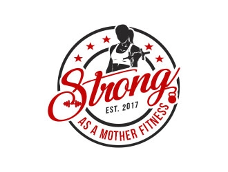 Strong As A Mother Fitness logo design by Benok