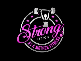 Strong As A Mother Fitness logo design by Benok