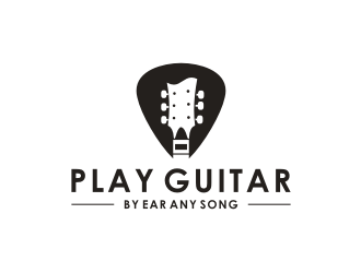 play guitar by ear any song logo design by superiors