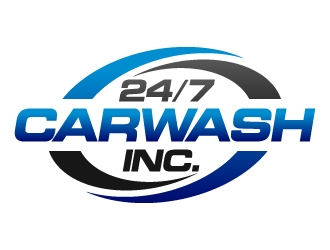 24/7 CarWash logo design by ORPiXELSTUDIOS