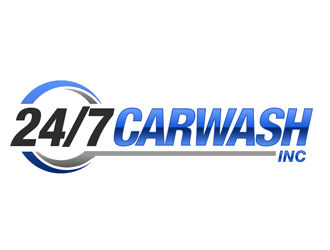 24/7 CarWash logo design by kunejo