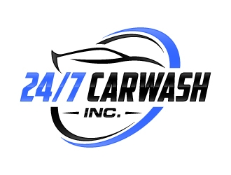 24/7 CarWash logo design by KDesigns