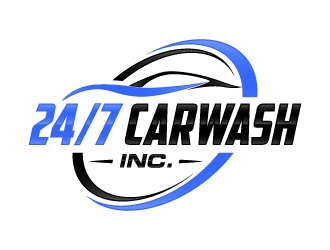 24/7 CarWash logo design by KDesigns