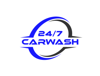 24/7 CarWash logo design by serprimero