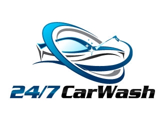 24/7 CarWash logo design by J0s3Ph