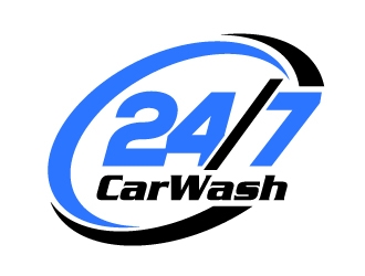 24/7 CarWash logo design by jaize