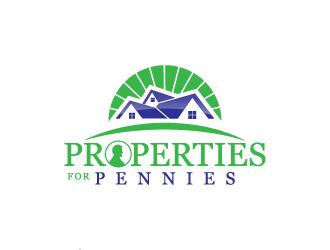 Properties For Pennies logo design by hwkomp