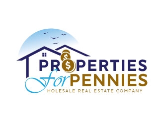 Properties For Pennies logo design by REDCROW