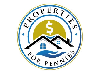 Properties For Pennies logo design by REDCROW