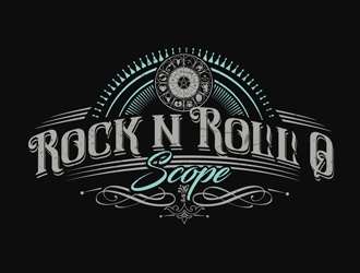 Rock n Roll O Scope logo design by DreamLogoDesign