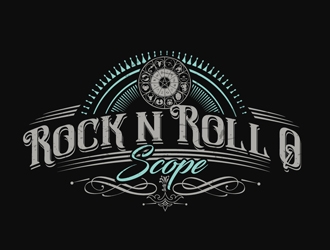 Rock n Roll O Scope logo design by DreamLogoDesign