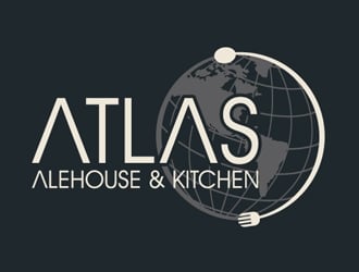 Atlas Alehouse & Kitchen logo design by shere