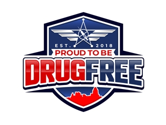 Proud To Be Drug Free logo design by DreamLogoDesign