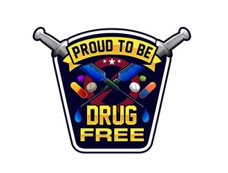 Proud To Be Drug Free logo design by DreamLogoDesign