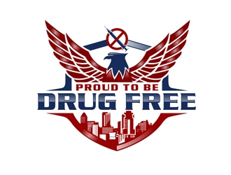 Proud To Be Drug Free logo design by DreamLogoDesign