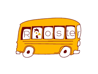 Rooster Bus logo design by savvyartstudio