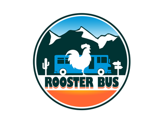 Rooster Bus logo design by kunejo