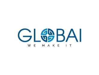GLOBAI logo design by pixalrahul