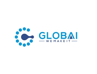 GLOBAI logo design by rokenrol