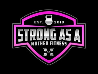 Strong As A Mother Fitness logo design by Benok