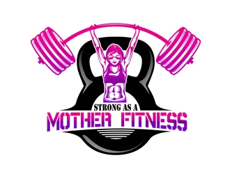Strong As A Mother Fitness logo design by DreamLogoDesign