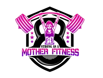 Strong As A Mother Fitness logo design by DreamLogoDesign