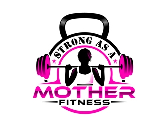 Strong As A Mother Fitness logo design by DreamLogoDesign