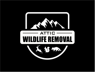 ATTIC WILDLIFE REMOVAL logo design by Girly