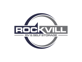 Rockvill RV & Self Storage logo design by oke2angconcept