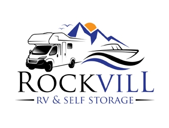 Rockvill RV & Self Storage logo design by MAXR