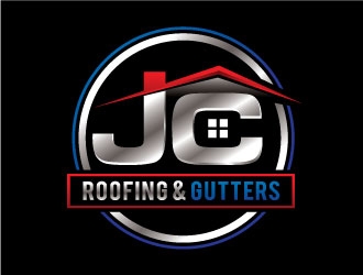 JC Roofing & Gutters logo design by REDCROW