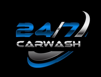 24/7 CarWash logo design by lbdesigns