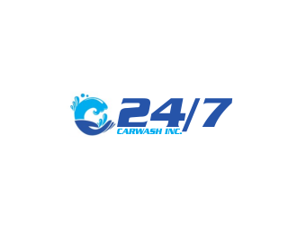 24/7 CarWash logo design by sikas