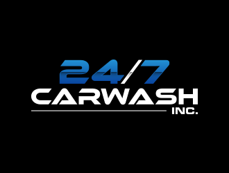 24/7 CarWash logo design by lexipej
