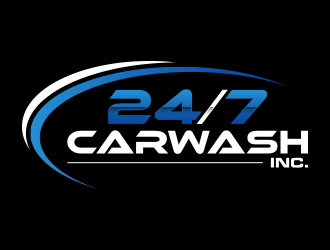 24/7 CarWash logo design by lexipej