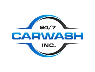 24/7 CarWash logo design by excelentlogo