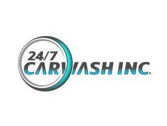 24/7 CarWash logo design by DesignPal