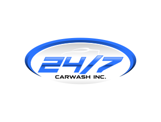 24/7 CarWash logo design by ekitessar