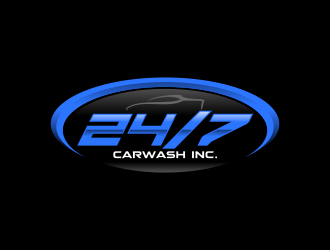 24/7 CarWash logo design by ekitessar