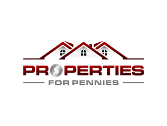 Properties For Pennies logo design by alby