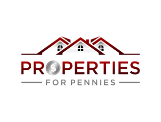 Properties For Pennies logo design by alby
