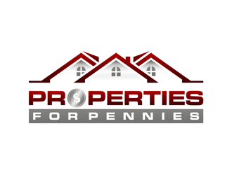 Properties For Pennies logo design by alby