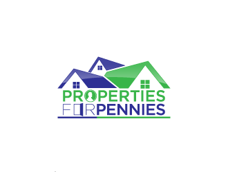 Properties For Pennies logo design by hwkomp