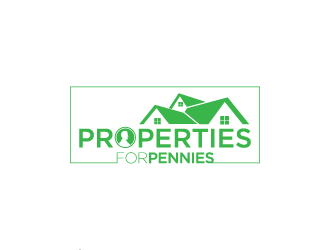 Properties For Pennies logo design by hwkomp