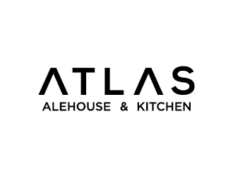 Atlas Alehouse & Kitchen logo design by Lovoos