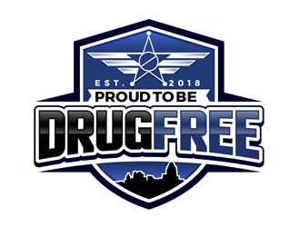 Proud To Be Drug Free logo design by DreamLogoDesign