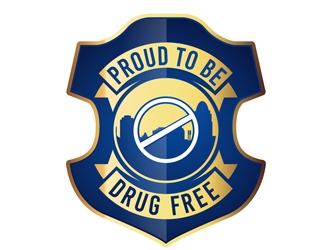 Proud To Be Drug Free logo design by DreamLogoDesign